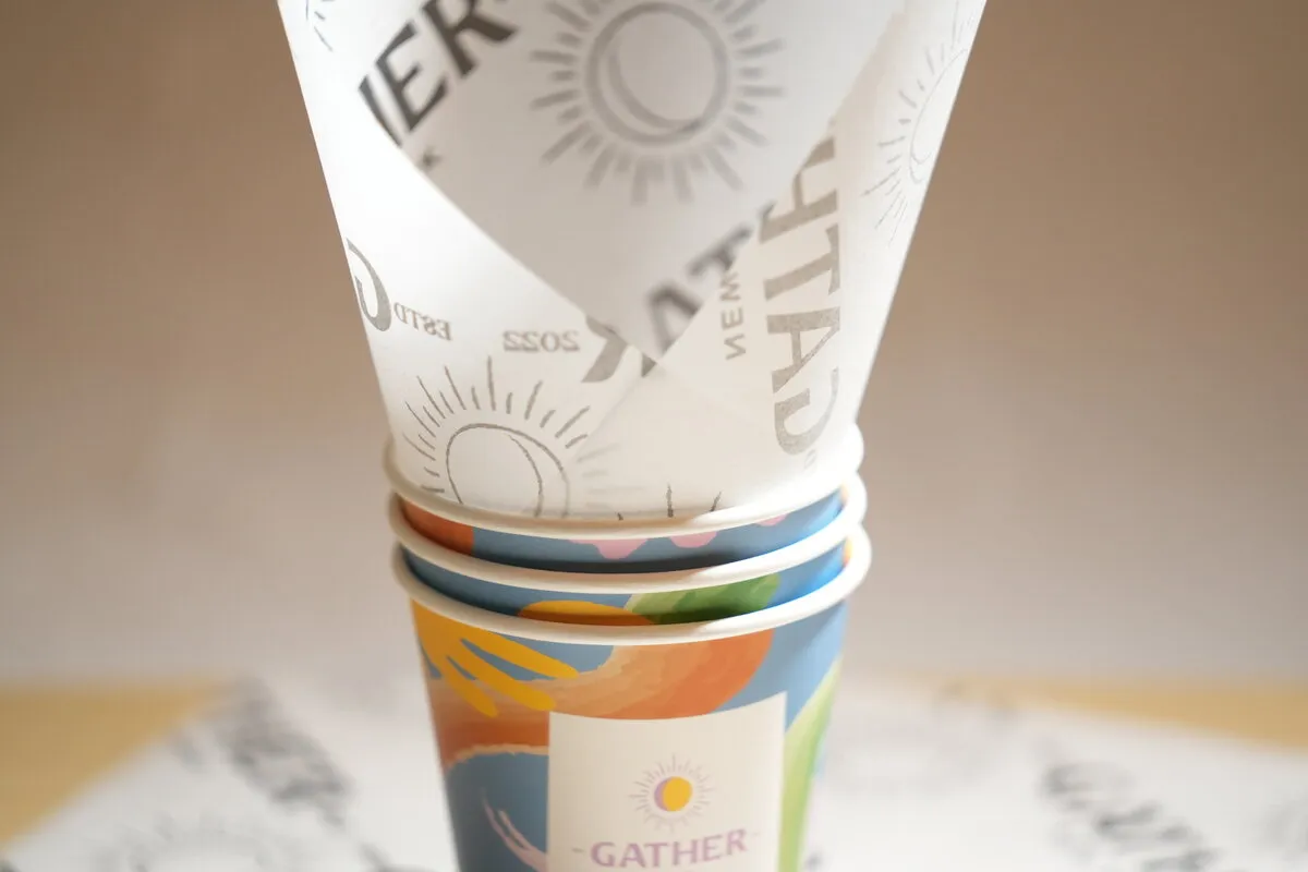 Custom Branded Paper Cups — Gather packaging photo 4