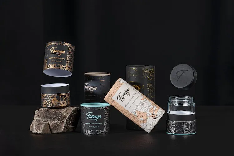 Custom Paper Tube — Foreign Genetics packaging photo 2