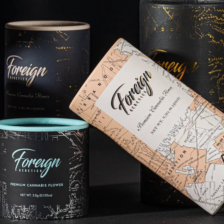 Custom Paper Tube — Foreign Genetics packaging photo 3