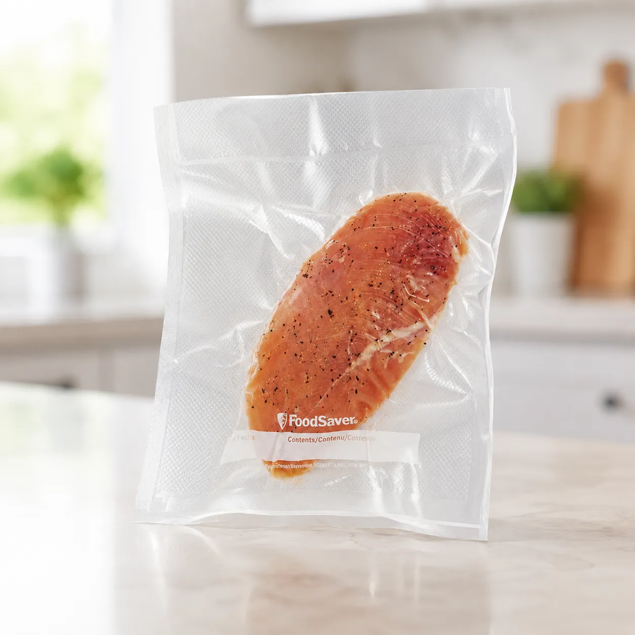 Custom Printed Vacuum Pouch for Cooked Meat packaging photo 3